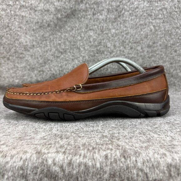 ✅Allen Edmonds Boulder Loafers Mens 9.5D Brown Leather Slip-On Driving Moc/Shoes - Picture 8 of 12